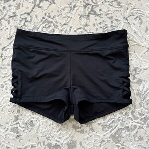 Swimming pants very cute and nice coverage still cute with the cutouts